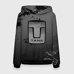 Толстовка-худи женская Tank, цвет: 3D-черный