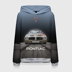 Толстовка-худи женская Американский масл-кар Pontiac, цвет: 3D-меланж