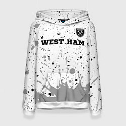 Женская толстовка West Ham sport на светлом фоне посередине