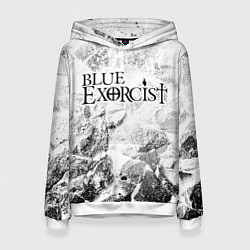 Толстовка-худи женская Blue Exorcist white graphite, цвет: 3D-белый