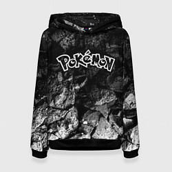Толстовка-худи женская Pokemon black graphite, цвет: 3D-черный