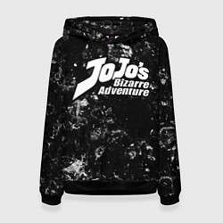 Толстовка-худи женская JoJo Bizarre Adventure black ice, цвет: 3D-черный