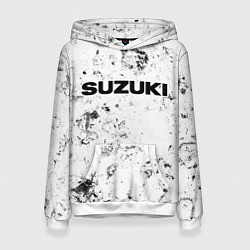 Толстовка-худи женская Suzuki dirty ice, цвет: 3D-белый