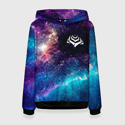 Толстовка-худи женская Warframe space game, цвет: 3D-черный