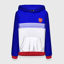 Толстовка-худи женская Arsenal fc sport geometry, цвет: 3D-красный