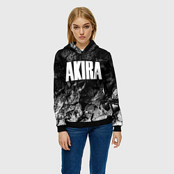 Толстовка-худи женская Akira black graphite, цвет: 3D-черный — фото 2