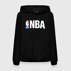 Толстовка-худи женская NBA logo sport, цвет: 3D-черный