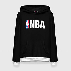 Толстовка-худи женская NBA logo sport, цвет: 3D-белый
