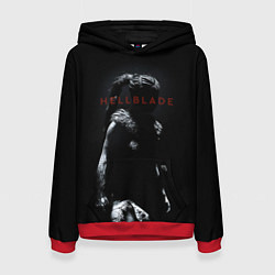 Толстовка-худи женская Hellblade, цвет: 3D-красный
