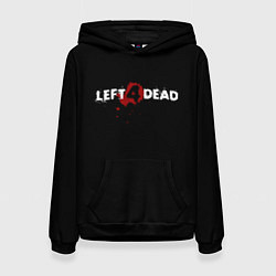 Толстовка-худи женская Left 4 Dead logo, цвет: 3D-черный