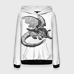 Толстовка-худи женская BMW M1000RR drago, цвет: 3D-черный