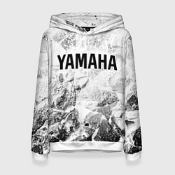 Толстовка-худи женская Yamaha white graphite, цвет: 3D-белый