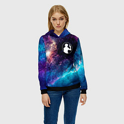 Толстовка-худи женская Cowboy Bebop space anime, цвет: 3D-черный — фото 2