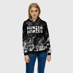 Толстовка-худи женская Hunter x Hunter black graphite, цвет: 3D-черный — фото 2