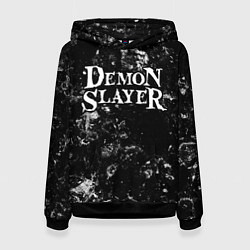 Толстовка-худи женская Demon Slayer black ice, цвет: 3D-черный