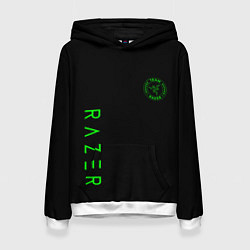 Толстовка-худи женская Razer brend game, цвет: 3D-белый