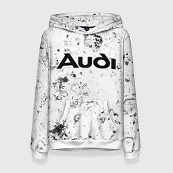 Толстовка-худи женская Audi dirty ice, цвет: 3D-белый