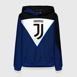 Толстовка-худи женская Juventus sport geometry color, цвет: 3D-синий
