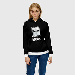 Толстовка-худи женская Rainbow six stells, цвет: 3D-белый — фото 2