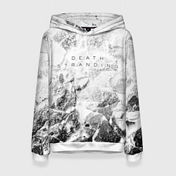 Толстовка-худи женская Death Stranding white graphite, цвет: 3D-белый