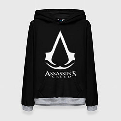 Толстовка-худи женская Assassins Creed logo game, цвет: 3D-меланж