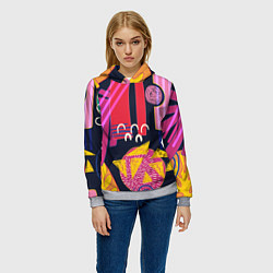 Толстовка-худи женская Ширли мырли, цвет: 3D-меланж — фото 2