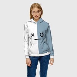 Толстовка-худи женская Van BT21, цвет: 3D-белый — фото 2