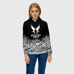 Толстовка-худи женская Hollywood Undead band, цвет: 3D-меланж — фото 2
