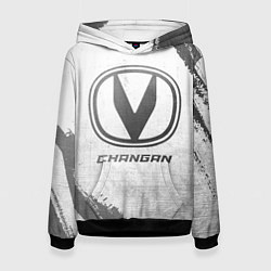 Толстовка-худи женская Changan - white gradient, цвет: 3D-черный