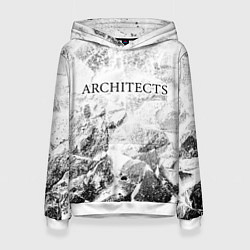 Толстовка-худи женская Architects white graphite, цвет: 3D-белый