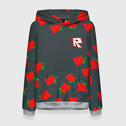 Толстовка-худи женская Roblox rose, цвет: 3D-меланж