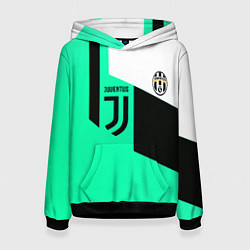 Толстовка-худи женская Juventus geometry, цвет: 3D-черный