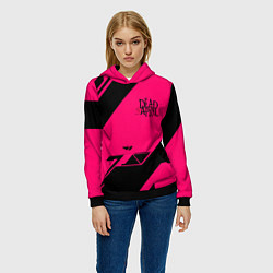 Толстовка-худи женская Dead by april geometry, цвет: 3D-черный — фото 2