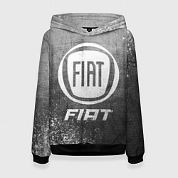 Толстовка-худи женская Fiat - grey gradient, цвет: 3D-черный