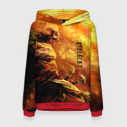 Толстовка-худи женская Stalker выживший, цвет: 3D-красный