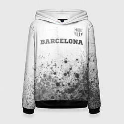 Толстовка-худи женская Barcelona - white gradient посередине, цвет: 3D-черный