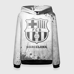 Толстовка-худи женская Barcelona - white gradient, цвет: 3D-черный