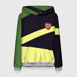 Толстовка-худи женская Arsenal geometry, цвет: 3D-меланж