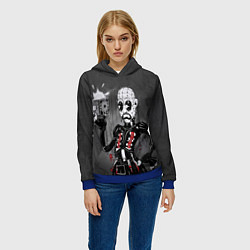 Толстовка-худи женская Восставший из ада - Мультфильм, цвет: 3D-синий — фото 2