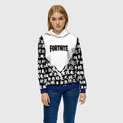 Толстовка-худи женская Fortnite japan game, цвет: 3D-синий — фото 2