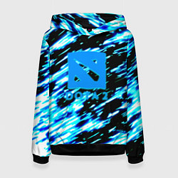 Толстовка-худи женская DOTA холодные краски, цвет: 3D-черный