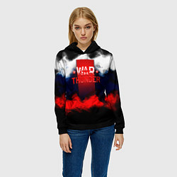 Толстовка-худи женская Wartunder Russia краски, цвет: 3D-черный — фото 2