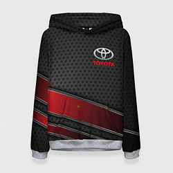 Толстовка-худи женская Toyota auto car, цвет: 3D-меланж