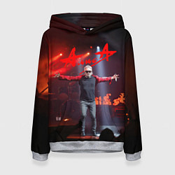 Толстовка-худи женская Алиса Кинчев концерт, цвет: 3D-меланж