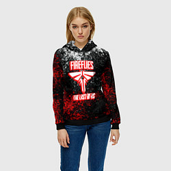 Толстовка-худи женская Цикады последние из нас краски, цвет: 3D-черный — фото 2