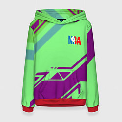 Толстовка-худи женская NBA geometry sport, цвет: 3D-красный