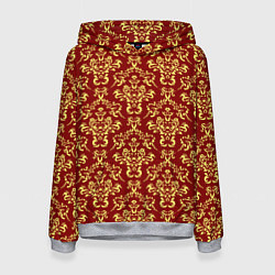 Толстовка-худи женская Викторианский колорит, цвет: 3D-меланж