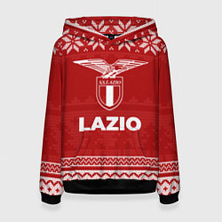 Толстовка-худи женская Новогодний Lazio, цвет: 3D-черный