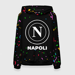 Толстовка-худи женская Napoli конфети, цвет: 3D-черный