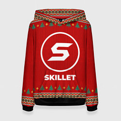 Толстовка-худи женская Skillet new year, цвет: 3D-черный